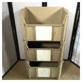 (3) Stacking Utility Totes