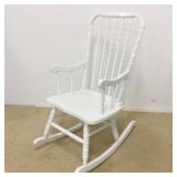 Early American Style Painted White Rocking Chair