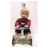 Vintage metal doll stroller and 1965 Ideal doll