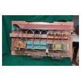 Signed Curtis Jere Trolley Wall Metal Sculpture