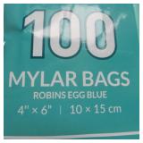 Robin color Mylar bags 100 bags 100 / per bag