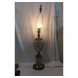 Gilt Glass Table Lamp, Large