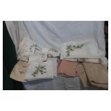 Vintage linens, napkins handkerchiefs