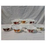 Fruit by Anchor Hocking Milk Glass Soup Bowl