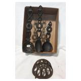 Cast Iron Triple Heart Utensils and...