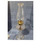 U.S. Glass Co. "Zipper Loop" Oil Lamp