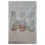 Vintage Milk Bottles 1 qt