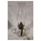 Antique Clear Glass Finger Lamp