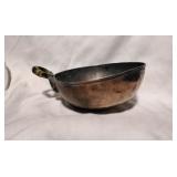 Antique Copper Bowl with Brass Handle