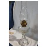 Antique Pedestal Oil Lamp