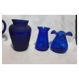 Vintage Cobalt Blue Vases