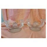 Vintage Czech Republic Clear Candelabr