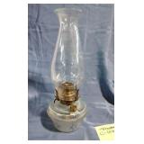 Vintage Kaadan Frosted and Clear Oil Lamp