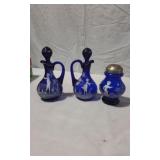 Hand Painted Mary Gregory Cruet Bottles