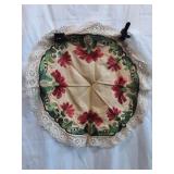 Beautiful Embroidered Round Table Covering