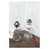 Pair of Antique Oil Lamps