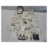 (27) Pairs of Silver-Plated Earrings