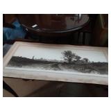 New England Farmhouse Etching by Ernest Rost