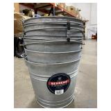 (5) Behrens 1212 Galvanized Utility Pail, 2