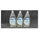 (3) Bottles Ivory Dish Soap