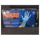 (1) Ambi Dex Turbo Nitrile Gloves Sz L/9 100ct Box