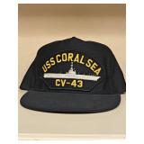 USS Coral Sea Navy Baseball Cap Hat