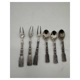 (6) PCs Of Silver Spoons & Silea