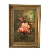 33x47" Framed Rose Painting Pollard