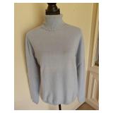 Neiman Marcus Turtleneck Cashmere Sweater Blue