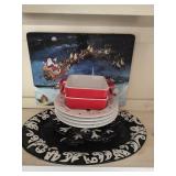 Christmas Plates and Tray