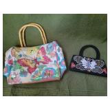 (2) Butterfly Purses