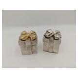 Godinger Salt & Pepper Shakers Christmas Gift Box