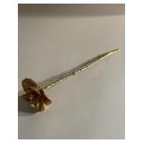 VTG Gold Plated Forever Long Stem Rose