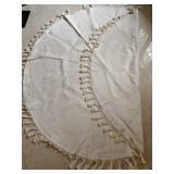 Round Turkish Style Cotton Tablecloth 68"