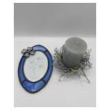 Candle Ring Set & Oval Stain Glass