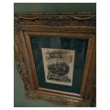 Stratford Church & Shakespeare House Framed Art