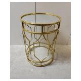 Mirrored Top Accent Table 16x23