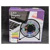 NIB LED Display Fan