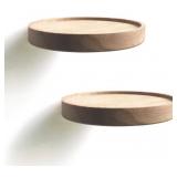 Wood Round Floating Shelves