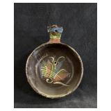 Mexican Vintage Pottery Pan Hand Painted