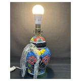 New Medium Talavera 3 Way Ginger Jar Lamp Base 9"