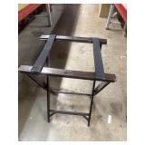 Wood Folding Serving Tray Stand In Black 30ï¿½