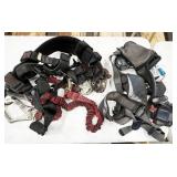 pair safety harnesses, 1 has MSA V-Tec personal