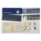 3 uncirculated Special Mint Sets: 1967 "No S" 5pc