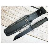 Ka-Bar fixed blade knife in vinyl sheath, USA,