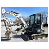 2018 Bobcat E35 mini excavator, 1279hrs, enclosed