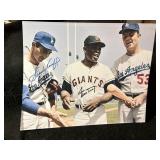 Sandy Koufax and Willy Mays Autographed photo