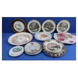 Lg Collection Vintage China Plates-Lefton, Japan,