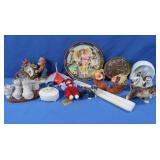 3D Angel Plate 7.5", Ceramic Animals, Trinket Box