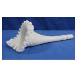 Vintage Fenton Milk Glass Horn for